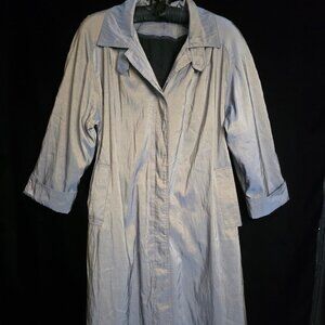 Vintage Oliver B. Irridescent Trench Coat with Zip Liner 5/6